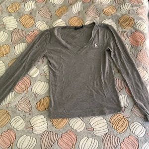 Polo Ralph Lauren like new gray long sleeve T-shirt